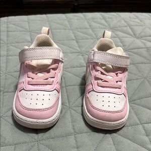 Kids Pink and White Sneakers